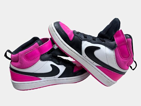 Nike Other - Nike High Top Sneakers – Youth 2Y – Black/White/Hot Pink